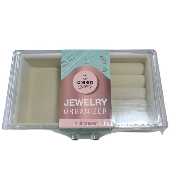 NWT Sorbus Acrylic Stackable Jewelry Organizer Drawer - Picture 3 of 11